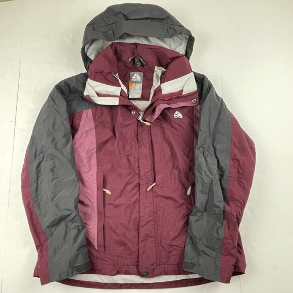 Nike ACG 3 Outer Layer Windbreaker Jacket Women’s S Zip Off Hood Purple Navy - Picture 1 of 13